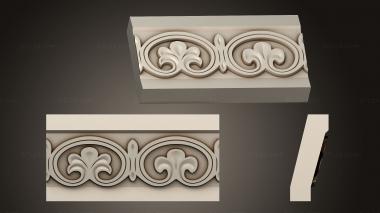 Baguette (Kiot cornice threads type 2, BG_1071) 3D models for cnc