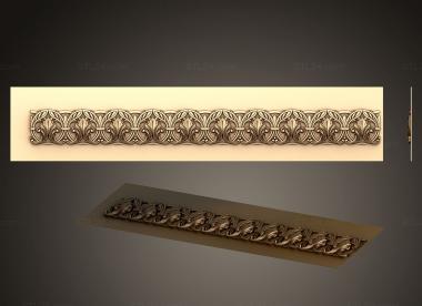 Baguette (Horizontal decor, BG_1072) 3D models for cnc