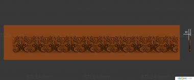 Baguette (Horizontal decor, BG_1072) 3D models for cnc