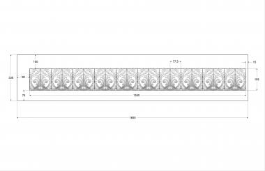 Baguette (Horizontal decor, BG_1072) 3D models for cnc