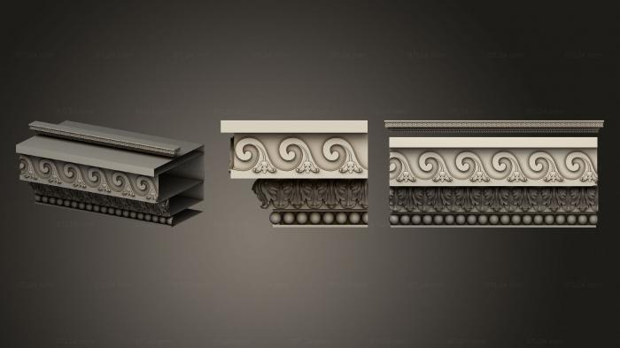 Baguette (Fireplace countertop carved, BG_1101) 3D models for cnc