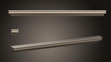 Baguette (Fireplace countertop carved, BG_1101) 3D models for cnc