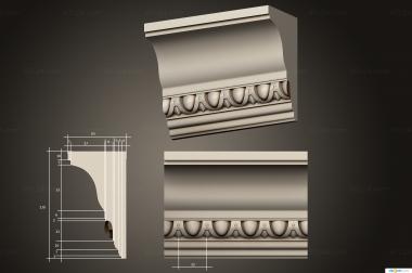 Baguette (Mouldings, BG_1107) 3D models for cnc