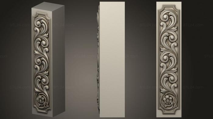 Baguette (Facade carved vertical, BG_1113) 3D models for cnc