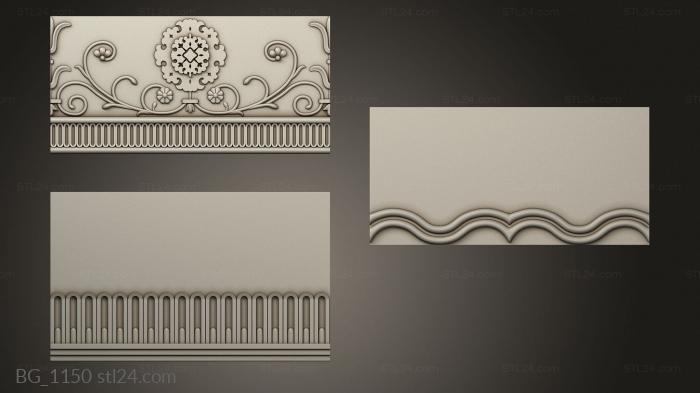 Cornice based on Egyptian motifs