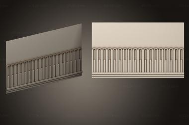 Baguette (Cornice based on Egyptian motifs, BG_1150) 3D models for cnc