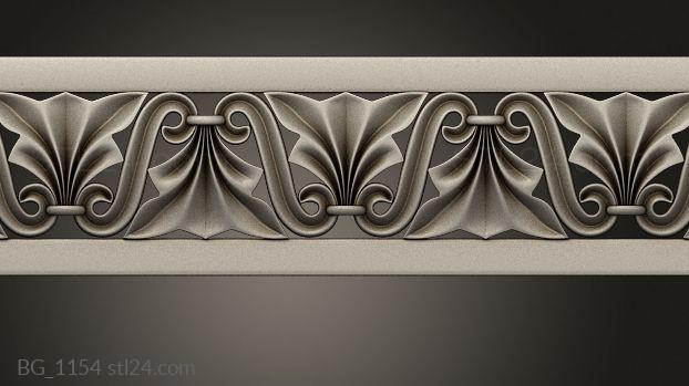 Cornice with slats