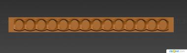 Baguette (Mouldings for the chest of drawers, BG_1156) 3D models for cnc