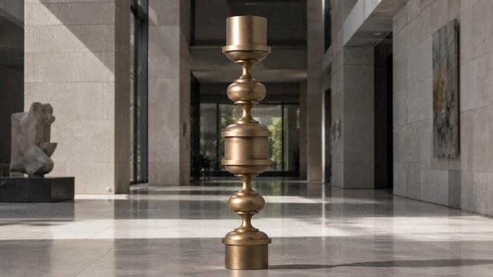 Balusters (Baluster with cylindrical inserts and undulating rhythm, BL_0597) 3D models for cnc