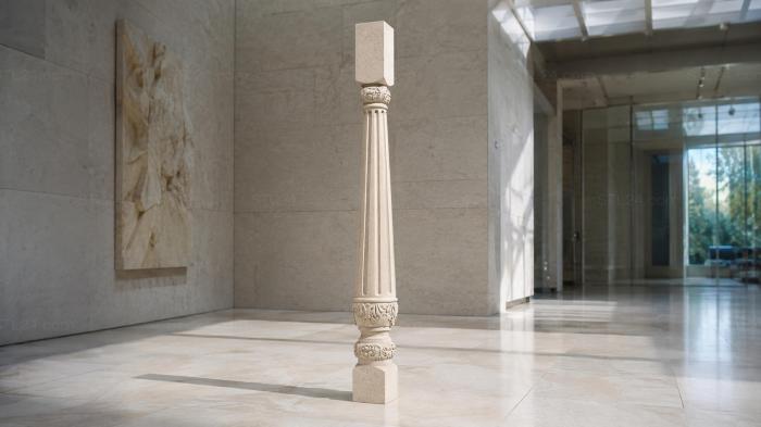 Balusters (Balusters with flutes and acanthus ornaments in classic design, BL_0620) 3D models for cnc