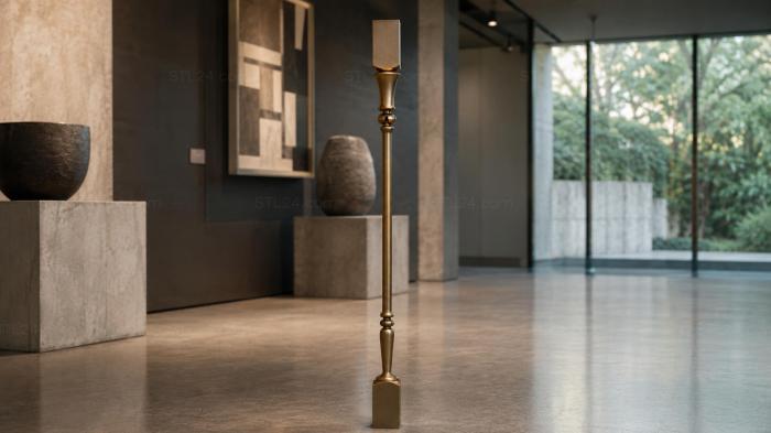 Balusters (Slender balustrade with refined profile and classic geometry, BL_0625) 3D models for cnc