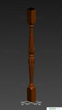 Balusters (New version of BL 0510, BL_0665) 3D models for cnc