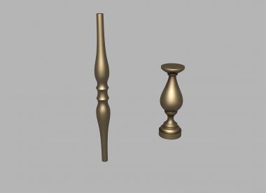 Balusters (Two legs, BL_0673) 3D models for cnc