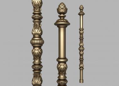 Balusters (Pillar with a bump, BL_0676) 3D models for cnc