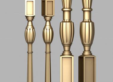 Balusters (Bed column, BL_0681) 3D models for cnc