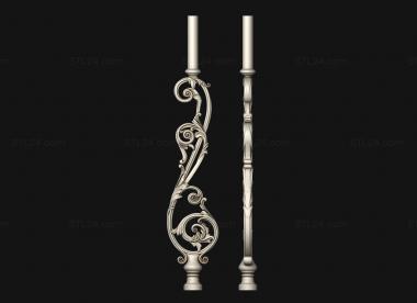 Balusters (Openwork balustrade, BL_0683) 3D models for cnc