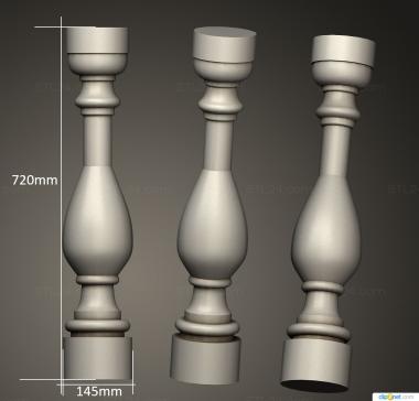 Balusters (Hastings baluster, BL_0685) 3D models for cnc