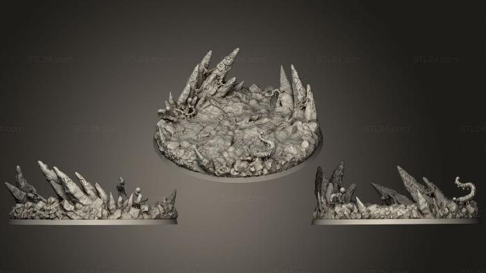 Bases (Dark Gods Base, BASES_0008) 3D models for cnc