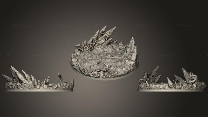 Базы (Тематика Темных богов, BASES_0009) 3D модель для ЧПУ станка