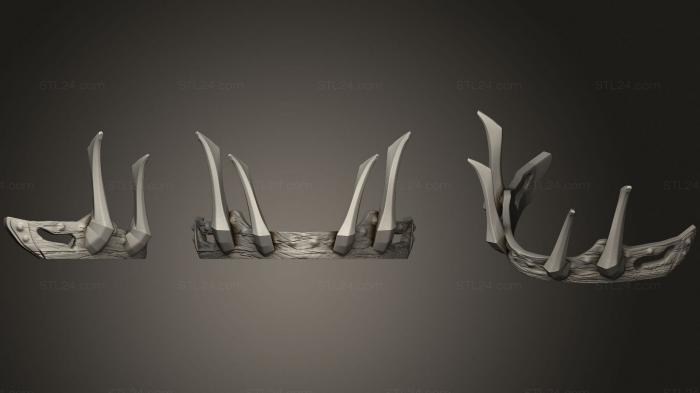 Базы (Чудовищный бюст Назгула Властелин колец, BASES_0016) 3D модель для ЧПУ станка