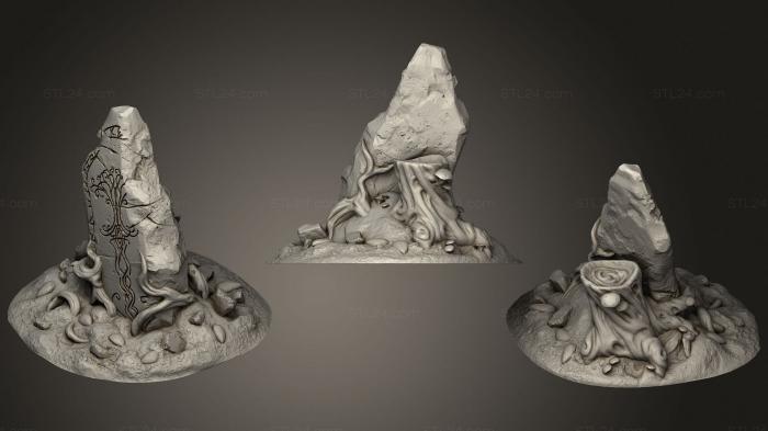 Базы (Путешествие в Валгаллу, Сворачивающий Рунический камень, BASES_0032) 3D модель для ЧПУ станка