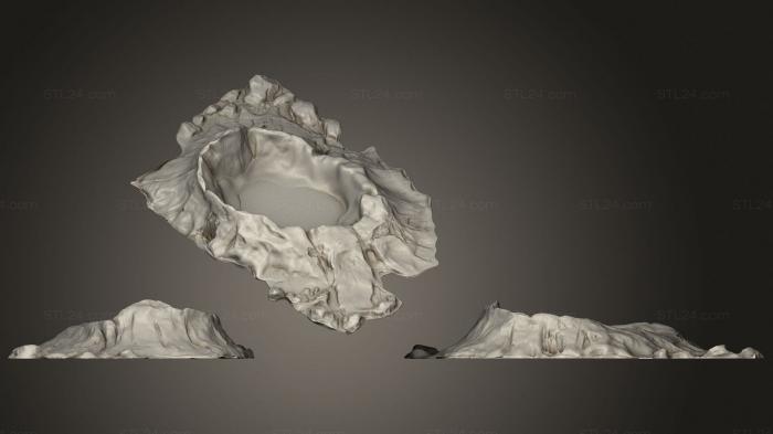 Базы (Лавовый кратер, BASES_0034) 3D модель для ЧПУ станка