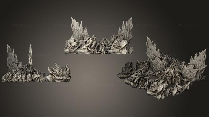 Bases (Tri Forest Dragon, BASES_0046) 3D models for cnc