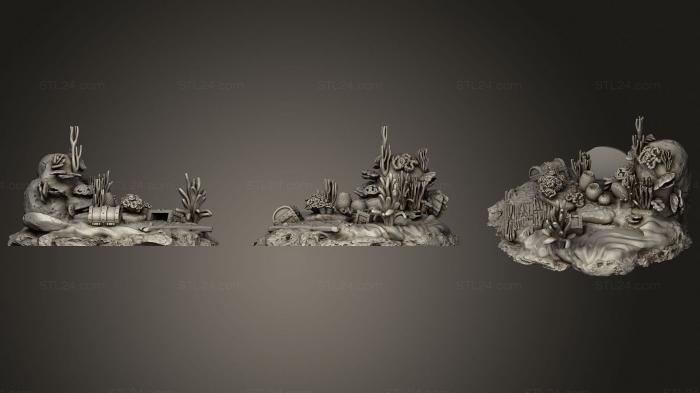 Bases (Abyssal Depths The Trench Nautindod the Shipwreck Golem, BASES_0049) 3D models for cnc