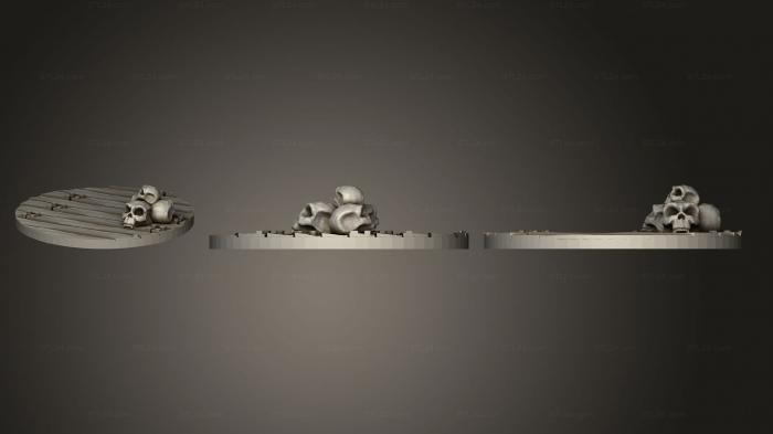 Базы (32-мм Пиратский Базовый Топпер 1, BASES_0099) 3D модель для ЧПУ станка