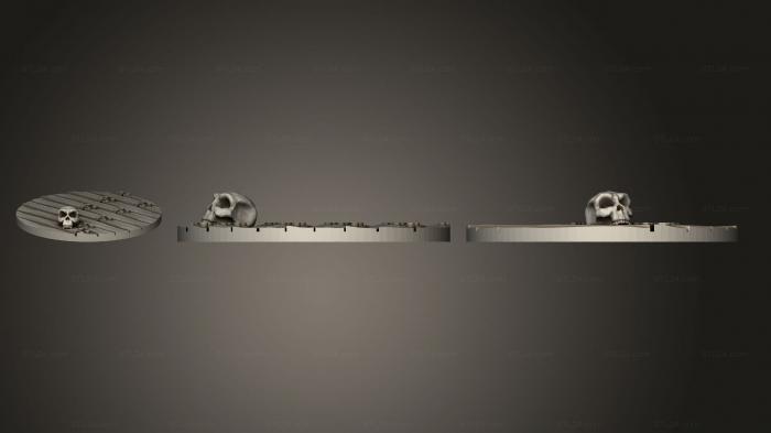 Базы (32-мм Пиратский Базовый Топпер 2, BASES_0100) 3D модель для ЧПУ станка