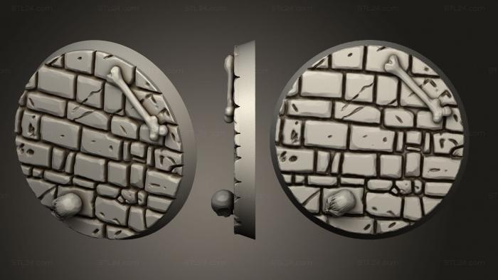 Bases (40mm A decorated 1, BASES_0141) 3D models for cnc