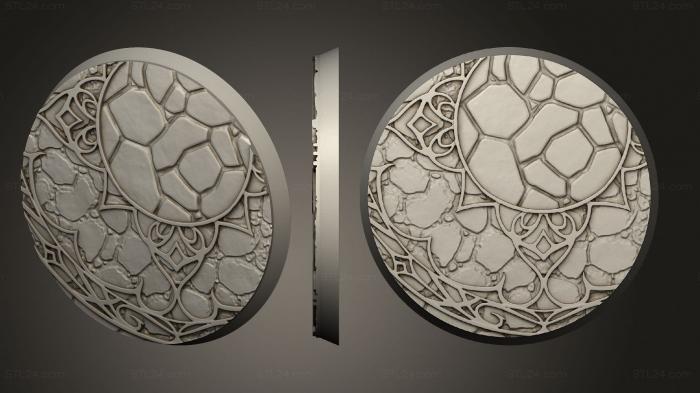 Bases (50mm C, BASES_0187) 3D models for cnc