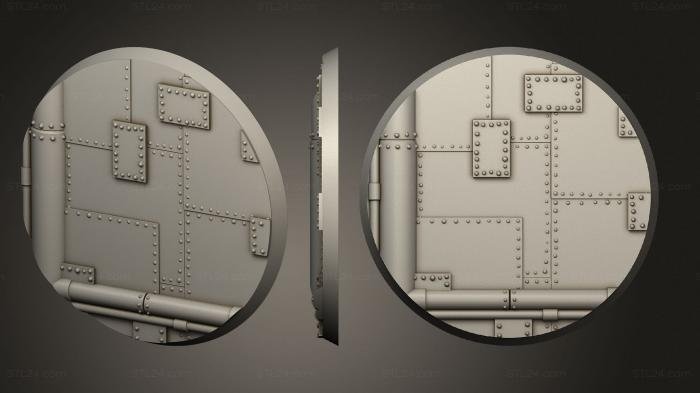 Базы (60 мм A, BASES_0219) 3D модель для ЧПУ станка