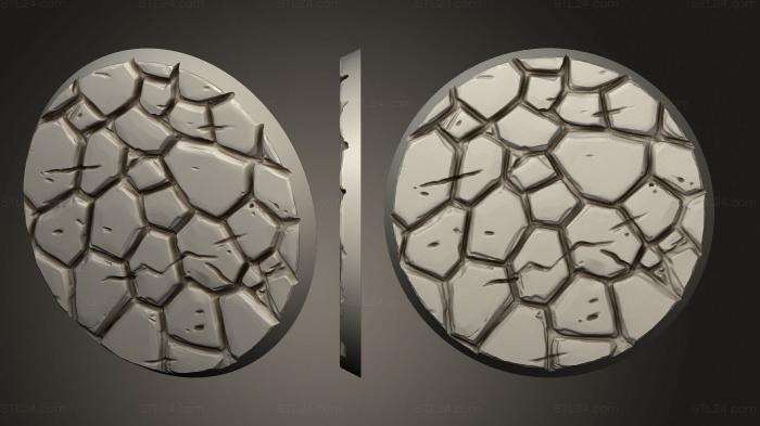 Bases (60mm B 01, BASES_0221) 3D models for cnc