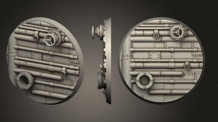 Базы (60 мм B декорированный, BASES_0224) 3D модель для ЧПУ станка