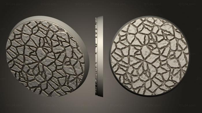 Bases (60mm round marked, BASES_0248) 3D models for cnc