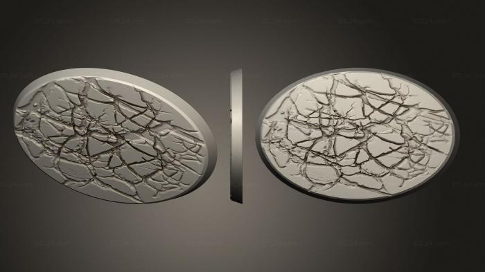 Bases (75 oval plain, BASES_0252) 3D models for cnc