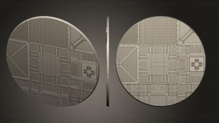 Bases (160mm round 160mm base indr 01, BASES_0299) 3D models for cnc