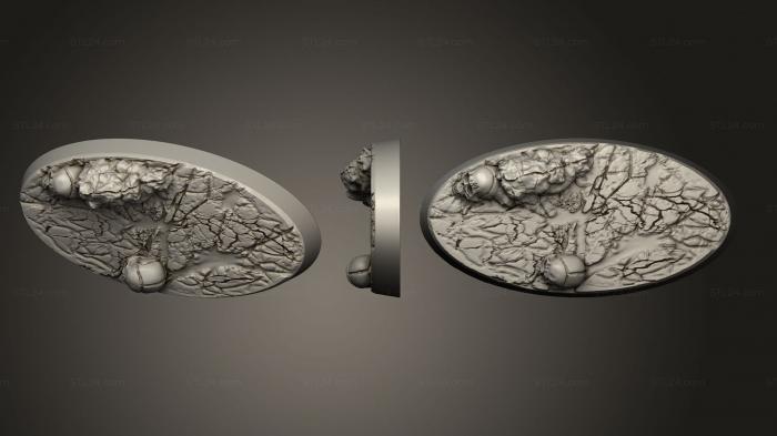 Bases (2550 mm oval deco, BASES_0302) 3D models for cnc