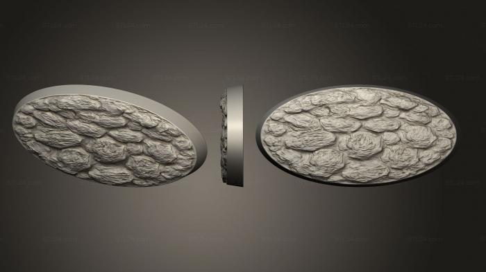 Bases (2550 mm oval rock ground 2, BASES_0304) 3D models for cnc