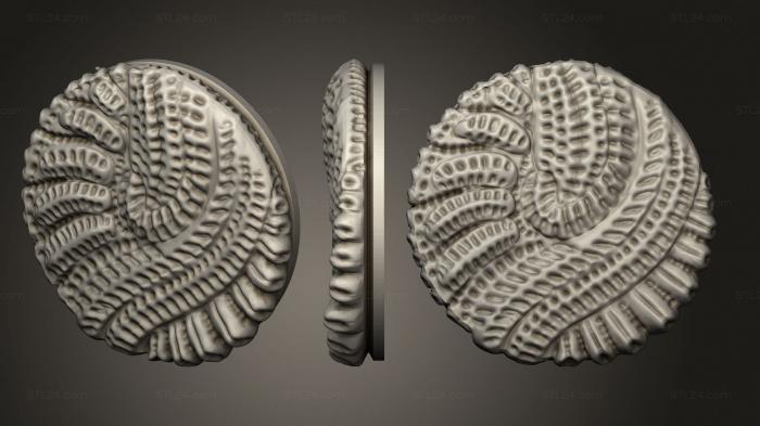 Bases (Alien Hive 1 inch A 002, BASES_0336) 3D models for cnc