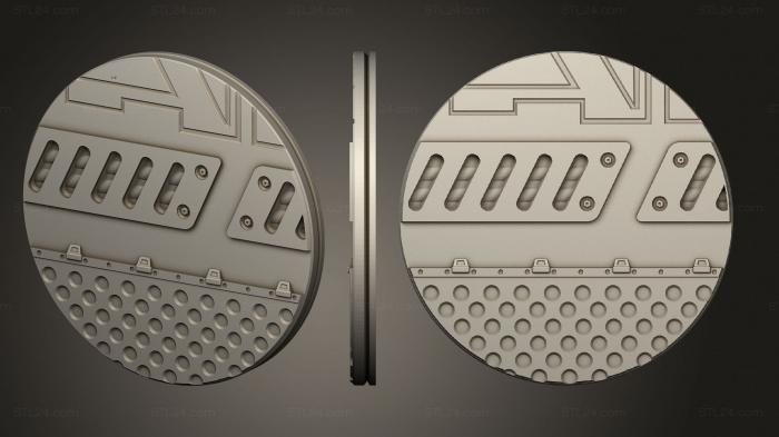 Bases (Alien Hive 1 inch A 007, BASES_0341) 3D models for cnc