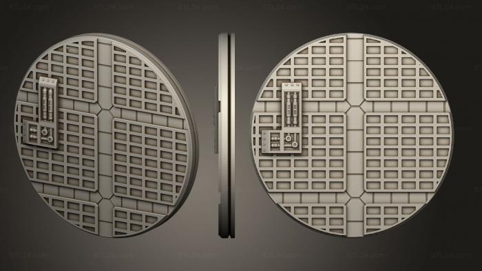 Bases (Alien Hive 1 inch A 013, BASES_0346) 3D models for cnc