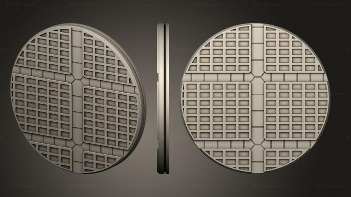 Bases (Alien Hive 1 inch A 014, BASES_0347) 3D models for cnc