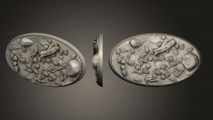 Bases (Animalfolk Bases Oval 52x90, BASES_0471) 3D models for cnc