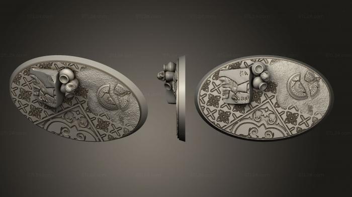 Bases (Arabian Nights Oval 46x75, BASES_0519) 3D models for cnc