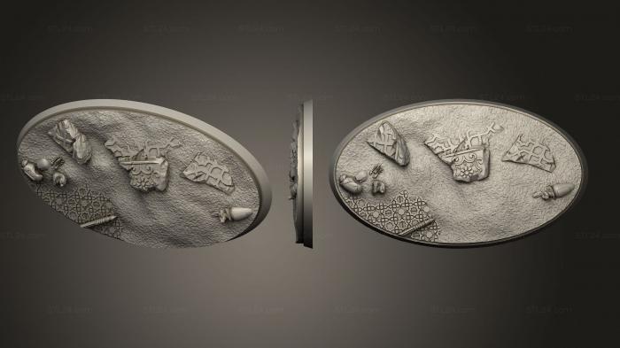 Bases (Arabian Nights Oval 52x90, BASES_0520) 3D models for cnc