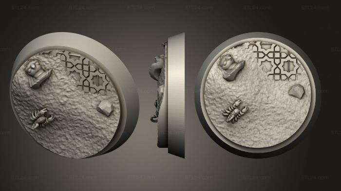 Bases (Arabian Nights Round 25mm ver1, BASES_0524) 3D models for cnc
