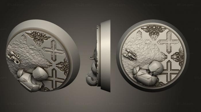Bases (Arabian Nights Round 25mm ver5, BASES_0528) 3D models for cnc