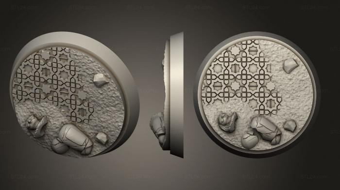 Bases (Arabian Nights Round 32mm ver1, BASES_0529) 3D models for cnc
